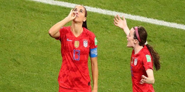 Alex Morgan's 'tea sip' at the height of the Women's World Cup drew a ton of backlash and vitriol. (REUTERS/Lucy Nicholson)