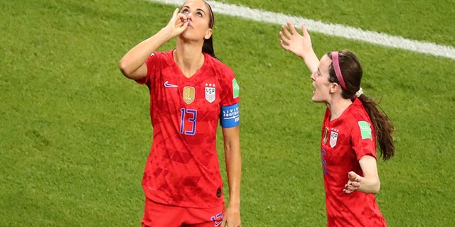 Alex Morgan's 'tea sip' at the height of the Women's World Cup drew a ton of backlash and vitriol. (REUTERS/Lucy Nicholson)