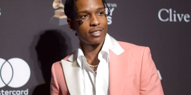 A$AP Rocky, pictured here in Beverly Hills, Calif., pleaded not guilty to assault charges in Sweden on Tuesday.