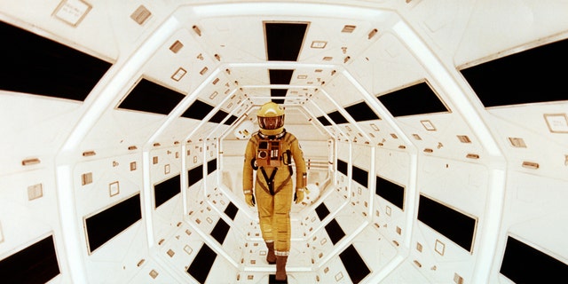 American actor Gary Lockwood on the set of "2001: A Space Odyssey," written and directed by Stanley Kubrick.