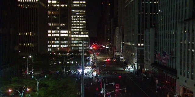 Looking north on 6th Avenue at approximately 9:50 p.m.