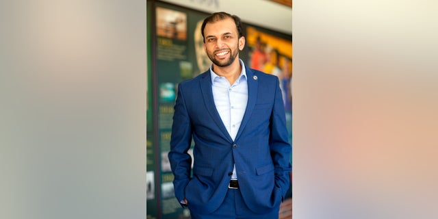 Qasim Rashid poses in this campaign photo. (Marion Meakem Photography/Quasim Rashid Campaign via AP)