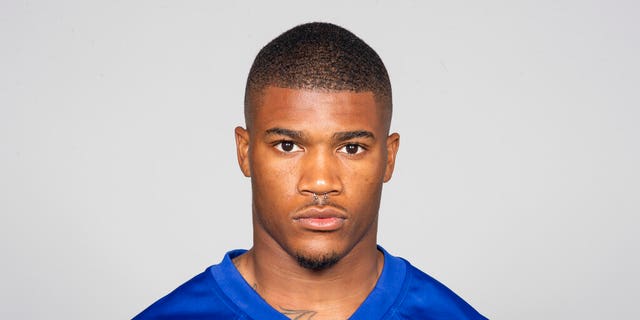 This is a 2019 photo of Kamrin Moore from the New York Giants NFL football team.