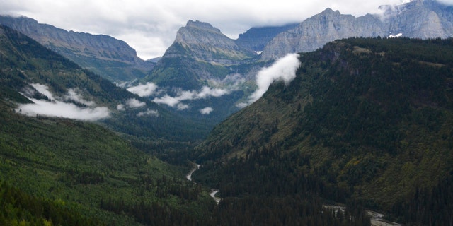 This file photo shows the view from Going-to-the-Sun Road in Glacier National Park, Mont.
