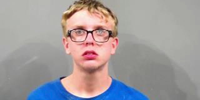 Twenty-year-old Jeremy Vos, who was charged Wednesday with bank robbery. (Sedgwick County Sheriff's Office via AP)