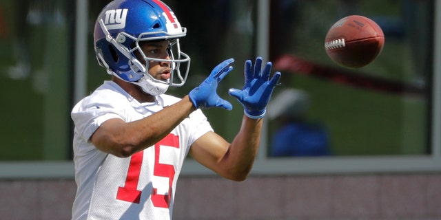 Golden Tate has been suspended for four games for using a drug prescribed for fertility planning. The 10-year veteran, who signed with the Giants in March as a free agent, announced the suspension in a Twitter post on Saturday. (AP Photo/Frank Franklin II, File)