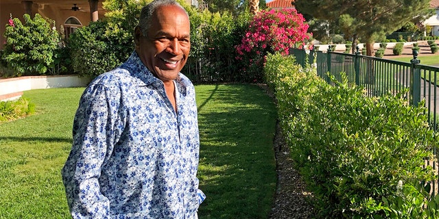 These days, Simpson enjoys posting his opinions on sports and politics to Twitter.  Here he is in 2019 in the garden of his Las Vegas area home.