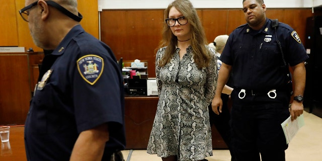 Anna Sorokin, who claimed to be a German heiress,  arrives for her trial at New York State Supreme Court in New York. (AP Photo/Richard Drew, File)