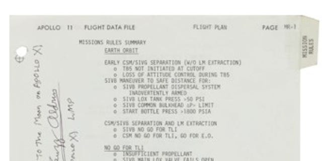 The Apollo 11 Mission Rules Summary