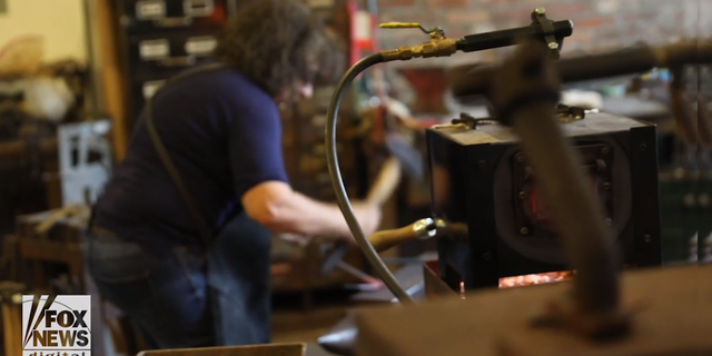 "Is the female blacksmithing community large? Not large, but bigger than most people realize," says Trattner, who teaches creative blacksmithing classes at her studio.