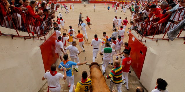 The San Fermin fiesta made internationally famous by Ernest Hemingway in his novel "The Sun Also Rises" draws around 1 million partygoers each year.