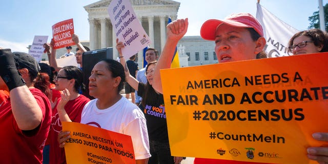 Demonstrators gather at the Supreme Court last month. (AP Photo/J. Scott Applewhite, File)