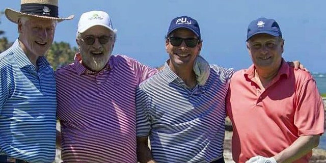 Former President Bill Clinton is spending time with friends in the Dominican Republic.