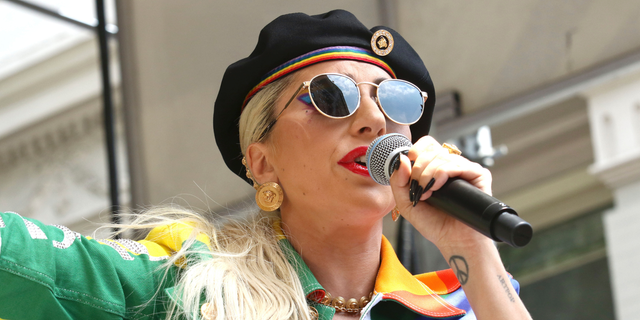 Lady Gaga participates in the second annual Stonewall Day honoring the 50th anniversary of the Stonewall riots, hosted by Pride Live and iHeartMedia, in Greenwich Village on Friday, June 28, 2019, in New York. (Photo by Greg Allen/Invision/AP)