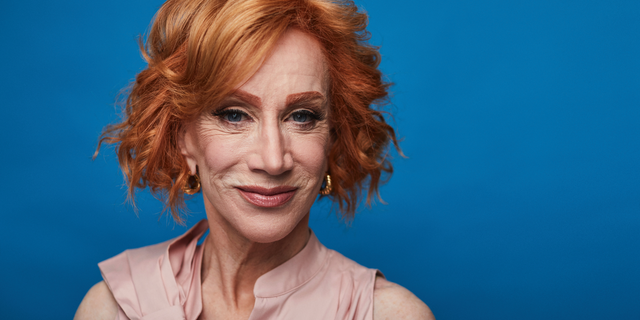 This July 16, 2019 photo shows Kathy Griffin posing for a portrait in New York to promote her film "Kathy Griffin: A Hell of a Story," in select theaters for one day only on July 31. (Photo by Matt Licari/Invision/AP)