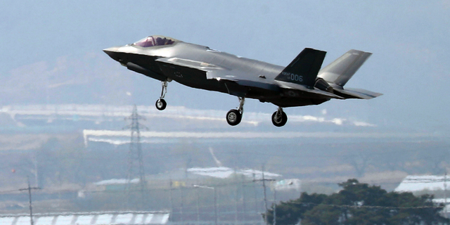 In this March 29, 2019, photo, a U.S. F-35A fighter jet prepares to land at Chungju Air Base in Chungju, South Korea. The White House says Turkey can no longer be part of the American F-35 fighter jet program. In a written statement, the White House said Wednesday that Turkey’s decision to buy the Russian S-400 air defense system “renders its continued involvement with the F-35 impossible.” (Kang Jong-min/Newsis via AP)