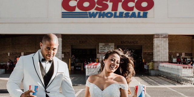 The pair married in May and a month later decided to do the now-viral photo shoot.