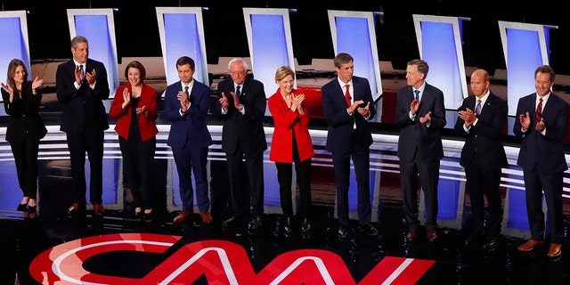 Critics mocked CNN’s over-the-top Democratic debate coverage. (AP Photo/Paul Sancya)