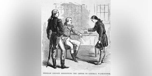 Khoảng năm 1775: Người lính Mỹ Deborah Sampson (1760 - 1827) gửi thư cho George Washington.
