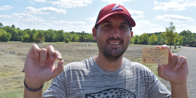 Teacher Josh Lanik discovered the gem at the Crater of Diamonds State Park in Arkansas.