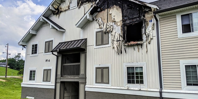 The apartment fire killed an eight-month-old baby.