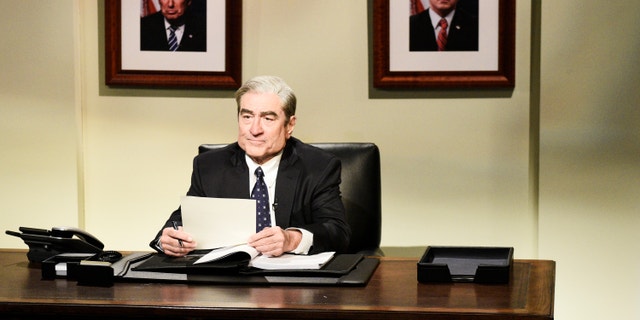 Pictured: Robert De Niro as Robert Mueller during the "Mueller Report" Cold Open on Saturday, March 30, 2019