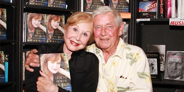 Actors Michael Learned and Ralph Waite attend the signing of Mary McDonough's book ‘’Lessons From the Mountain: What I Learned From Erin Walton'' at Book Soup on April 16, 2011 in West Hollywood, California. Waite passed away in 2014 at age 85.