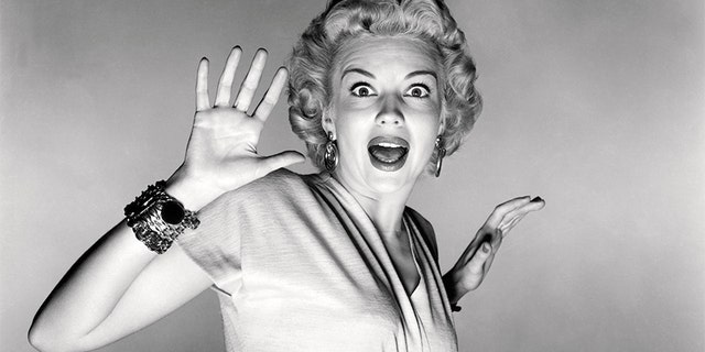 Kathleen Hughes screaming in a promotional portrait for in 'It Came From Outer Space', directed by Jack Arnold in 1953. (Photo by Silver Screen Collection/Getty Images)