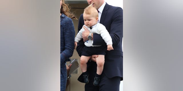 Prince George of Cambridge on April 16, 2014 in Wellington, New Zealand.
