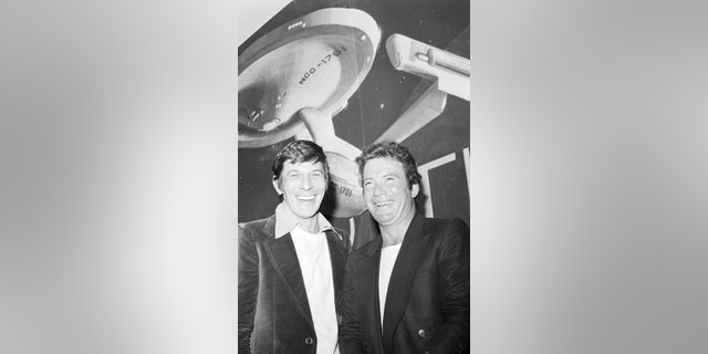 Leonard Nimoy and William Shatner in March 1978.