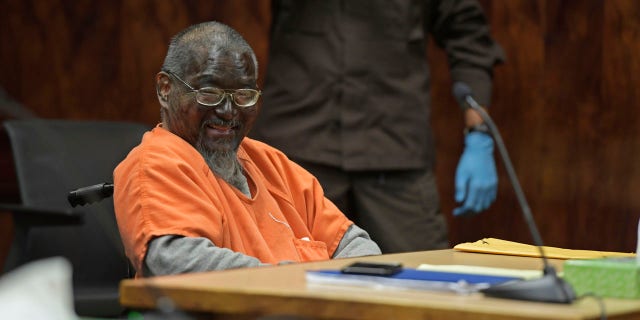 In this Monday, July 1, 2019, photo, Mark Char appears in court, in Honolulu, with his face painted black.