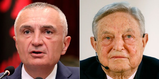 President Ilir Meta of Albania (left on Tuesday) accused left-wing billionaire George Soros of a plot aimed at destabilizing the country following municipal elections Sunday