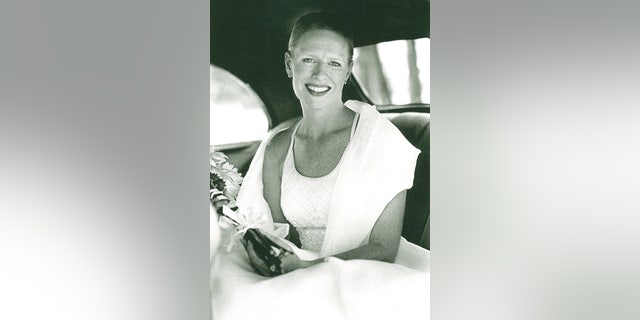 The author's wife on their wedding day.
