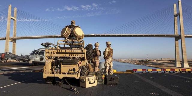 The above image shows the Marine Corps' Light Marine Air Defense Integrated System.
