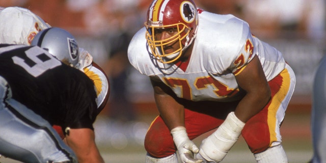Mark May won two Super Bowls during his career. (Photo by: Stephen Dunn/Getty Images)
