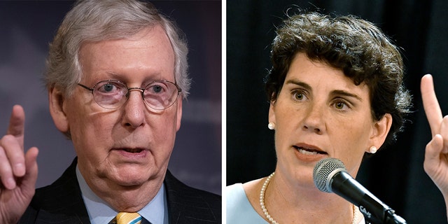 Senate Majority Leader Mitch McConnell, R-Ky., is neck-and-neck in a new poll with Democratic candidate Amy McGrath -- but McGrath is facing a primary challenger who's endorsed by two big-name progressive Democrats.