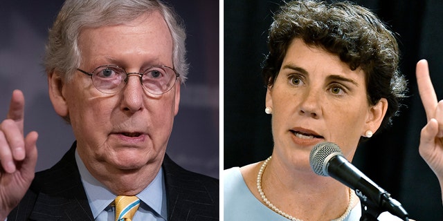 Senate Majority Leader Mitch McConnell, R-Ky., is neck-and-neck in a new poll with Democratic candidate Amy McGrath -- but McGrath is facing a primary challenger who's endorsed by two big-name progressive Democrats.
