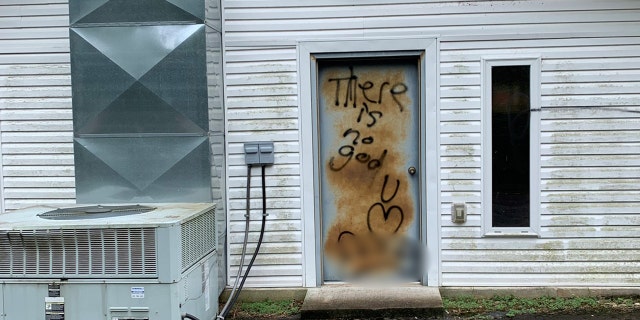 Pastor James Mitchell of Napier Pentecostal Church in Hohenwald, Tenn., which is about an hour and half southwest of Nashville, told Fox News that when he arrived at the church on Wednesday afternoon he discovered the graffiti.