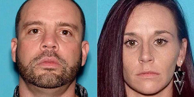 Nicholas Layton, 39, and Rebecca Wills, 33, both of Mount Holly, N.J., were being sought by authorities after "ghost guns" and explosives were confiscated in a raid Monday.