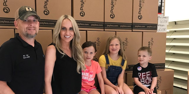 Carrie Jernigan said because of generous donations that totaled more than $1000, she was able to buy another 250 pairs of shoes and socks to give away at a Back to School event next month. Jernigan told Fox News people have donated an additional $3,000 to cover the cost of more shoes for the event.