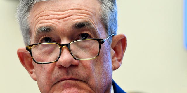 FILE - In this July 10, 2019, file photo Federal Reserve Chairman Jerome Powell testifies before the House Financial Services Committee on Capitol Hill in Washington. Powell has signaled that rising economic pressures, notably from President Donald Trump’s trade wars and from a global slowdown, have become cause for concern. (AP Photo/Susan Walsh, File)