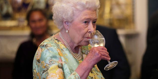 Queen Elizabeth II attends a reception for winners of The Queen's Awards for Enterprise, at Buckingham Palace on July 11, 2017, in London.
