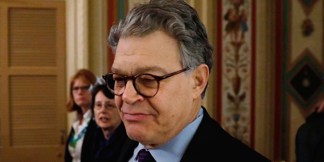 Al Franken arrives at the U.S. Senate to announce his resignation over allegatons of sexual misconduct on Capitol Hill in Washington, Dec. 7, 2017. (Reuters)