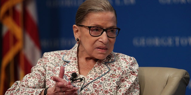 WASHINGTON, DC - JULY 02: U.S. Supreme Court Associate Justice Ruth Bader Ginsburg participates in a discussion at Georgetown University Law Center July 2, 2019 in Washington, DC. The Georgetown University Law Center’s Supreme Court Institute held a discussion on