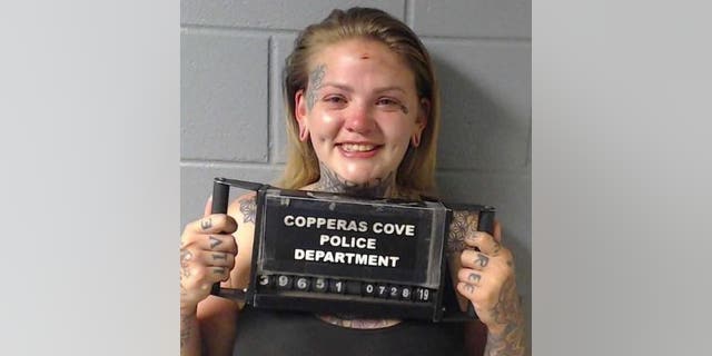 Samantha Vaughan, 26, was arrested after allegedly leaving her infant inside a running vehicle while taking shots inside a nightclub in Texas.