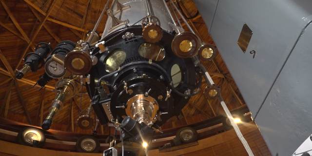 Lowell Observatory telescope used by scientists who collaborated with artists to map the moon for Apollo astronauts
