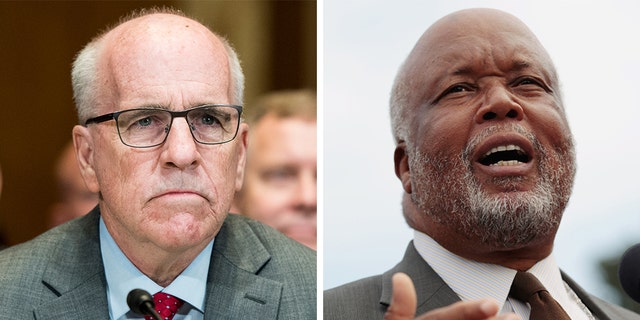 The House Committee on Homeland Security Chairman Rep. Bennie G. Thompson, D-Miss., right, is seeking extra protection for members of Congress. The letter is addressed to Senate Sergeant at Arms Michael Stenger, left, because, this year, he heads the Capitol Police Board. (Getty, File)