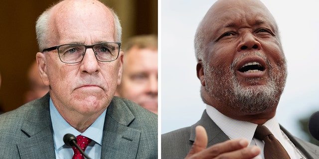 The House Committee on Homeland Security Chairman Rep. Bennie G. Thompson, D-Miss., right, is seeking extra protection for members of Congress. The letter is addressed to Senate Sergeant at Arms Michael Stenger, left, because, this year, he heads the Capitol Police Board. (Getty, File)