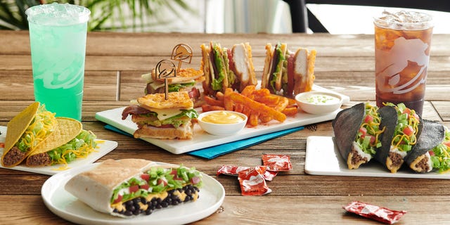 The menu includes items reportedly exclusive to the hotel, which includes a Toasted Cheddar Club served with Nacho Fries, Avacado Toast-ada, Fire Chip Chilaquiles and a Birthday Freeze.