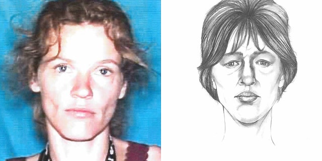 The photo right was an FBI sketch based on the body found in a field in Indiana field in 1999. The photo, right is that of Tina Cabanaw's Michigan driver's license photo.